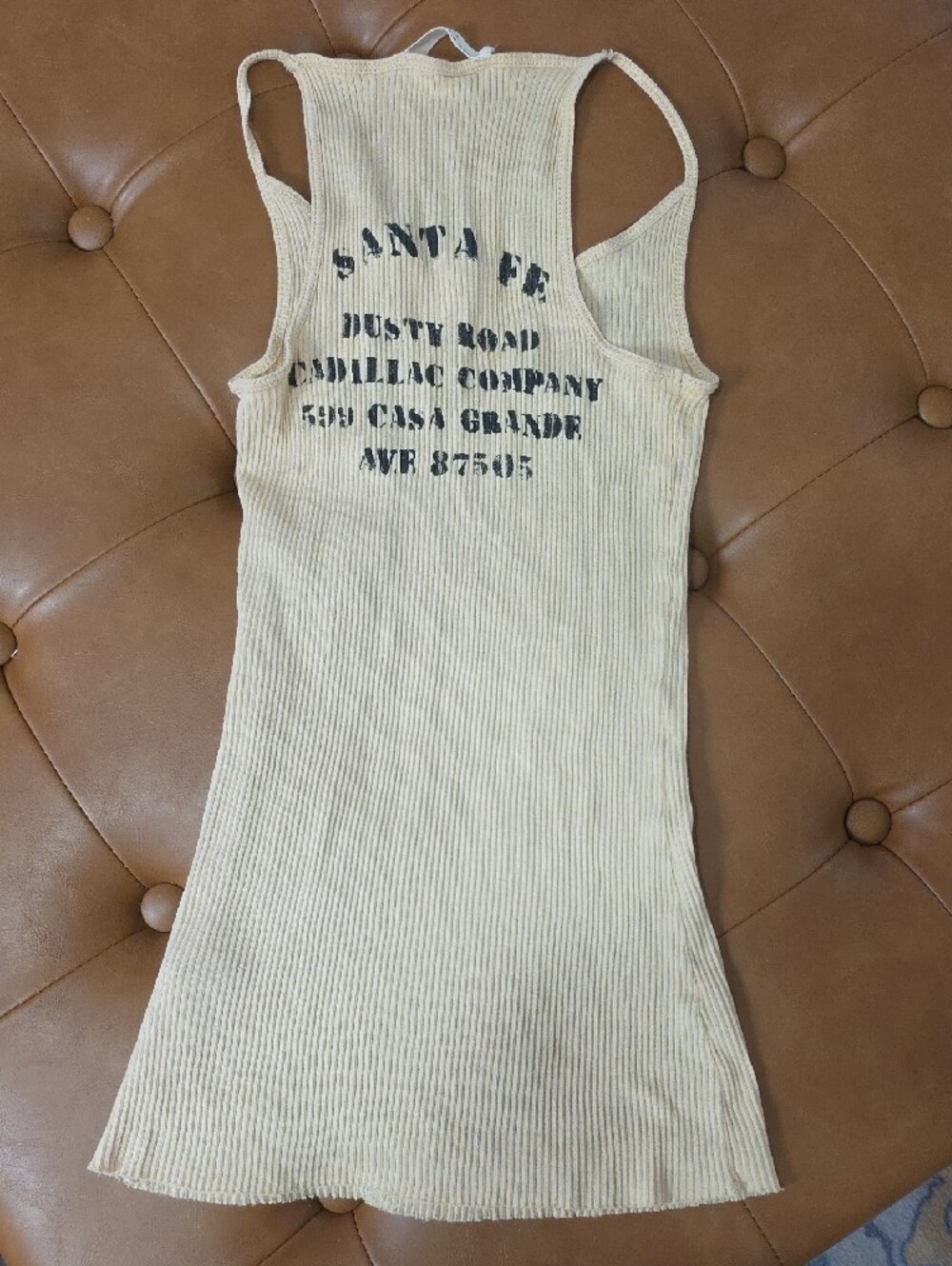 S Spell Rosa Tank Cream - Picture 3 of 3